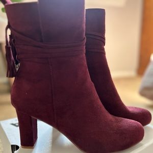 Red/Maroon Ankle Boot